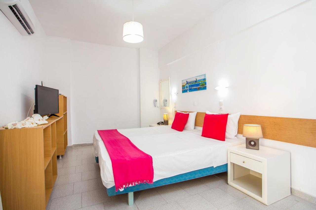 Angelos Beach Hotel Faliraki Bagian luar foto