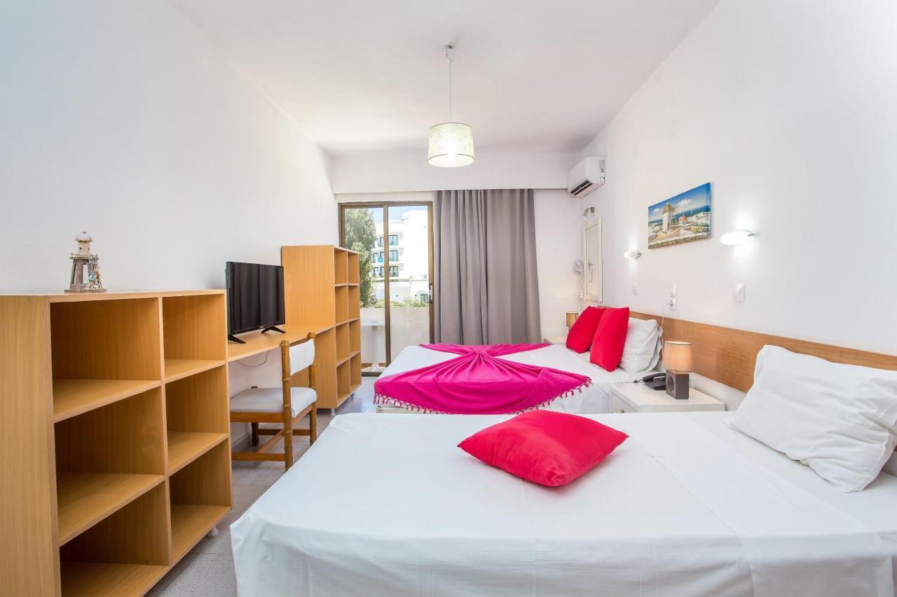 Angelos Beach Hotel Faliraki Bagian luar foto