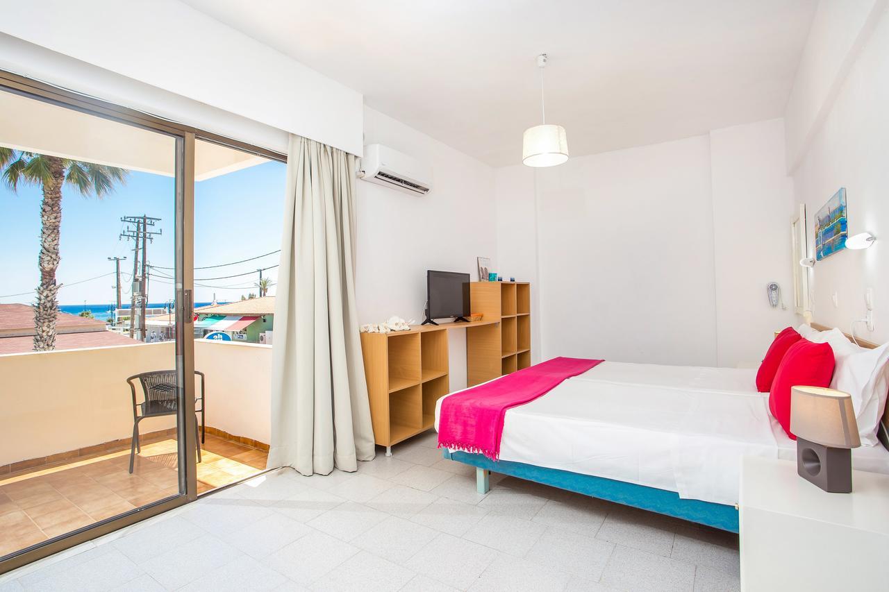 Angelos Beach Hotel Faliraki Bagian luar foto